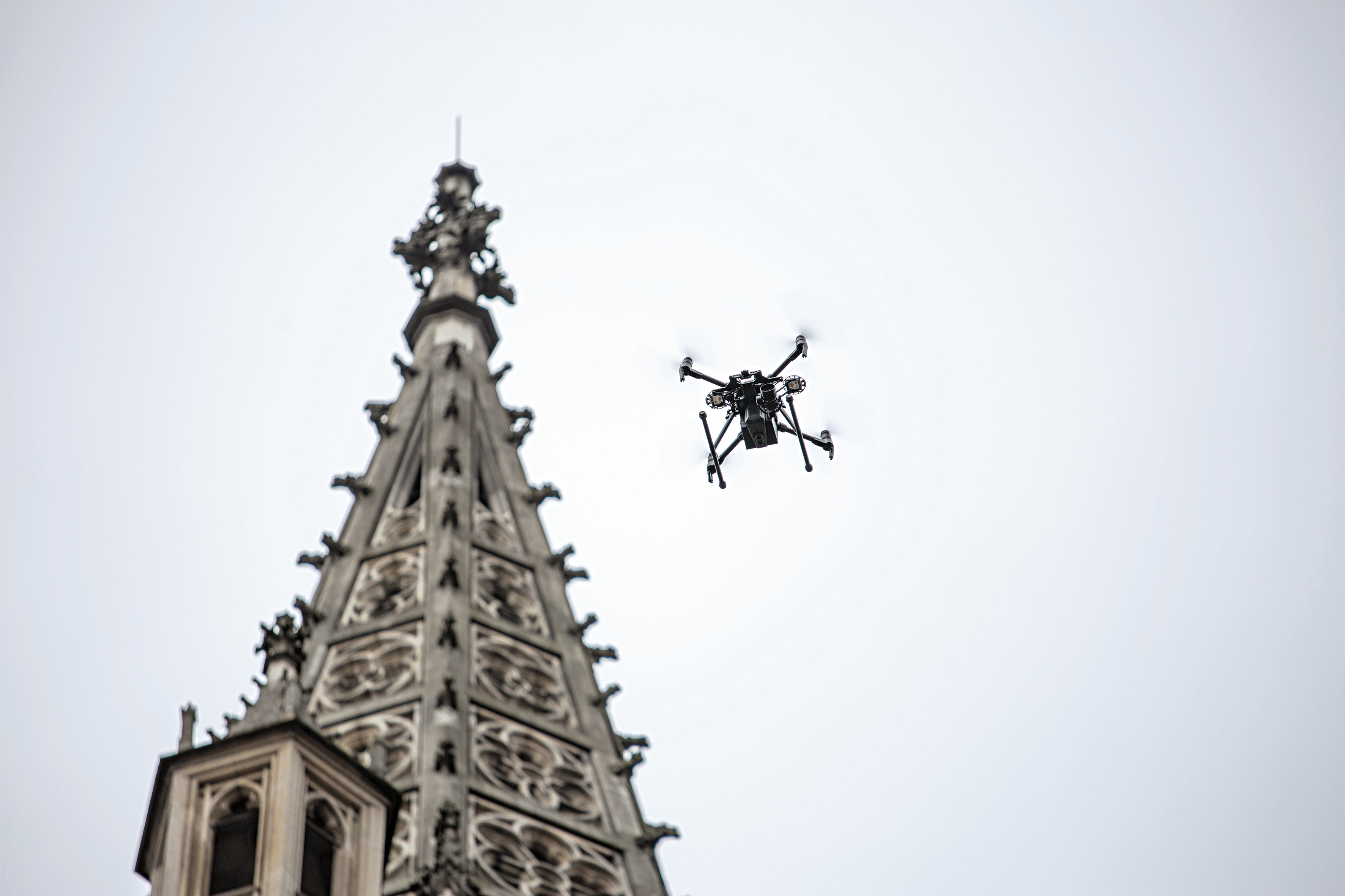 Drone in action 