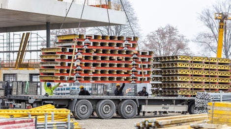 PERI Frachtmanagement auf der Baustelle 