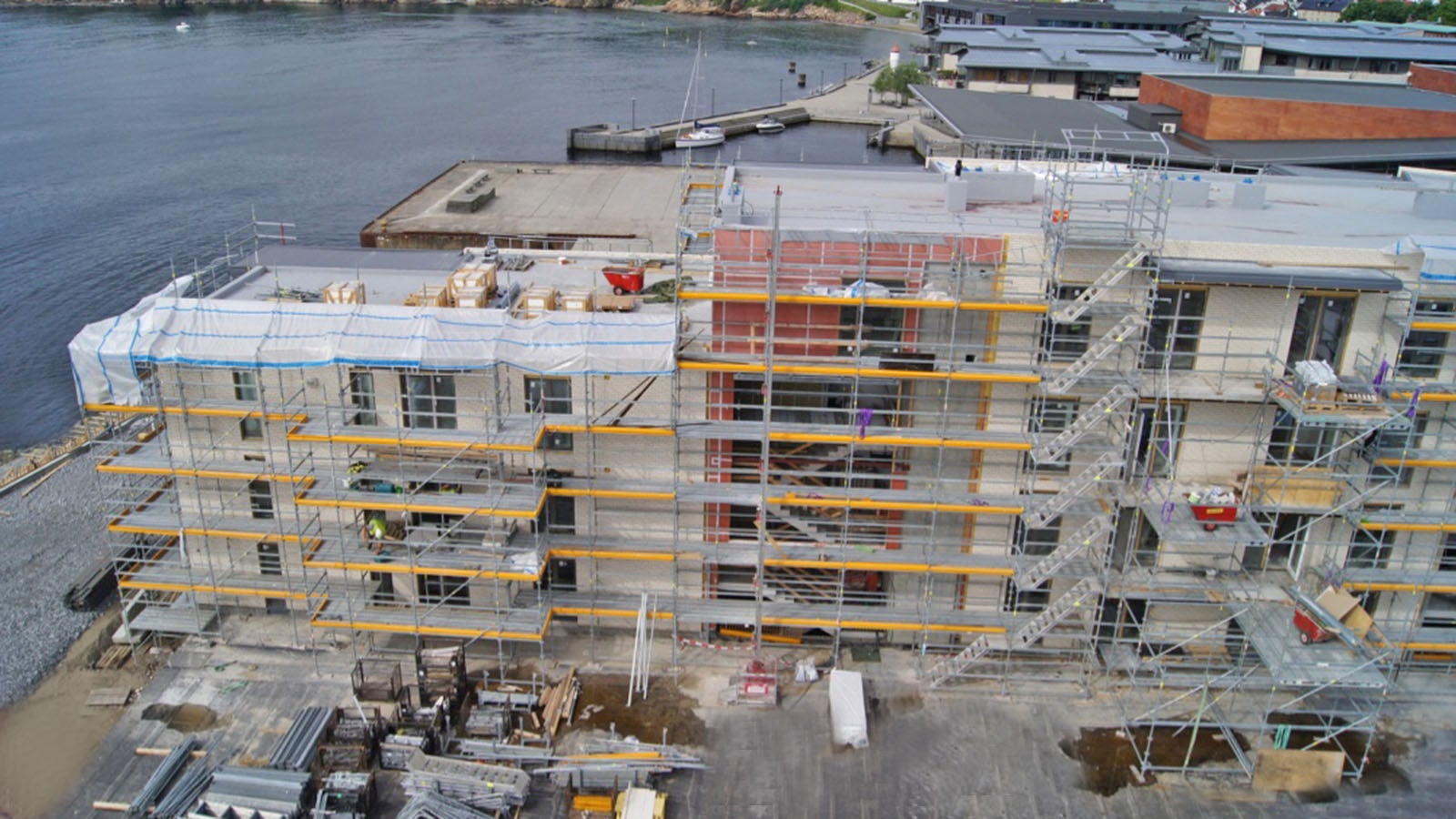 PERI har levert utstyr til byggeprosjektet i Sanden, Larvik