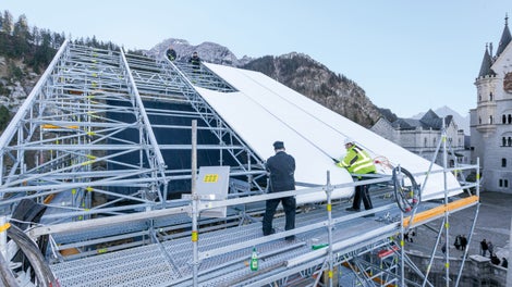 Gate Building Renovation, Neuschwanstein Castle, Füssen, Germany<br/>