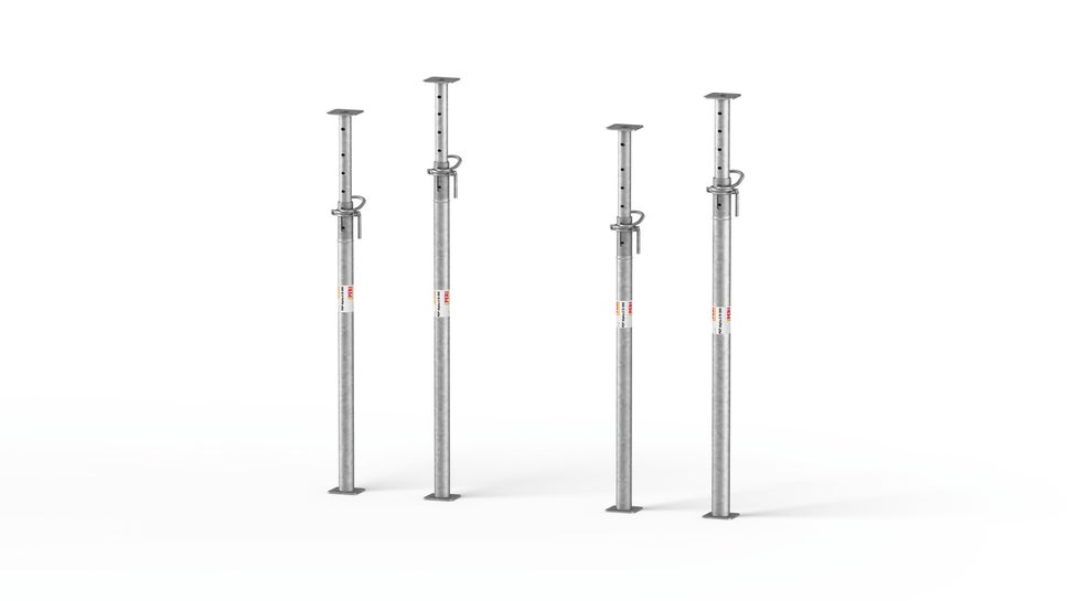 Die PEP Alpha-2 ist eine tragfähige Deckenstütze aus Stahl und mit einer Auszugslänge von bis zu 5,00 m ideal für den Wohnbau geeignet<br/>