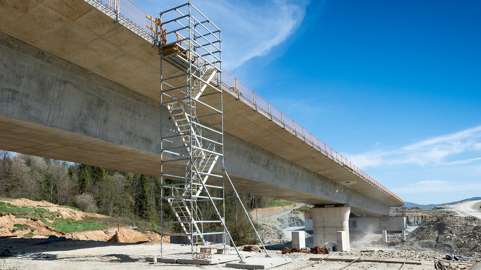 Budowa Drogi Ekspresowej S-7 Kraków - Rabka-Zdrój. Obiekt nr 6, 7, 8.
