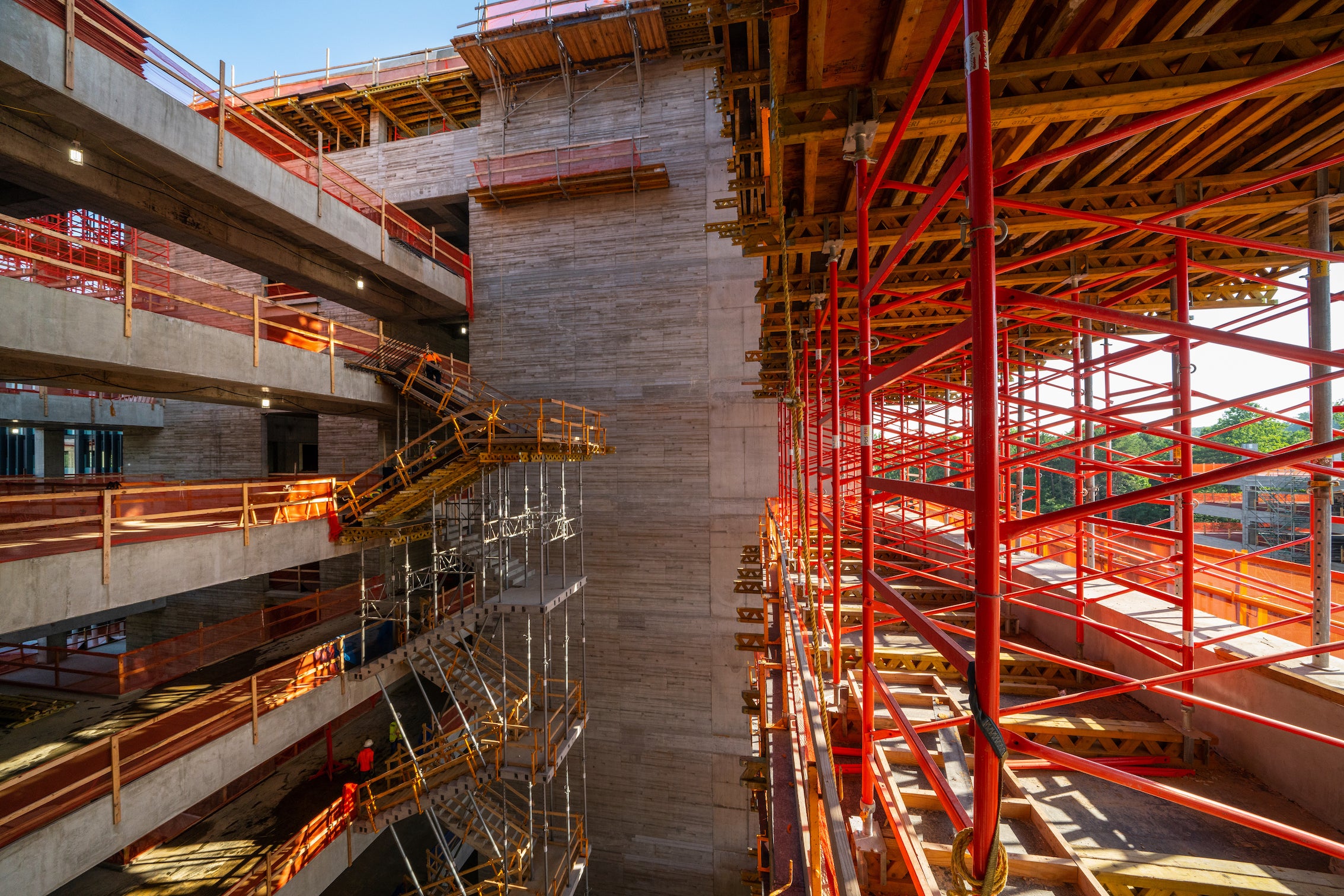 PERI Centene Corp East Coast Headquarters Charlotte NC Interior Scaffolding<br/>