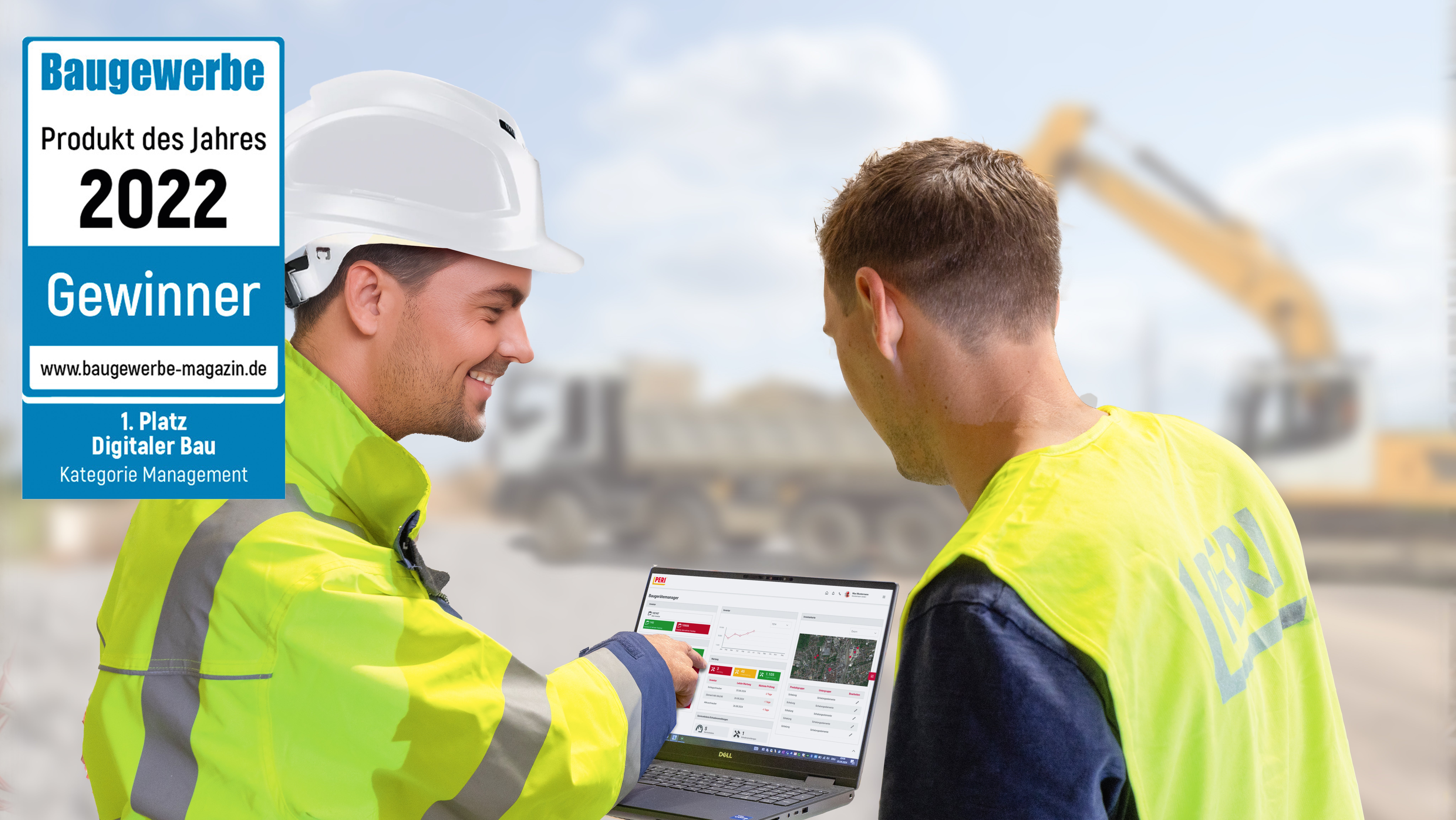 Verwaltung aller Baumaschinen auf dem Hof und auf der Baustelle <br/><br/>