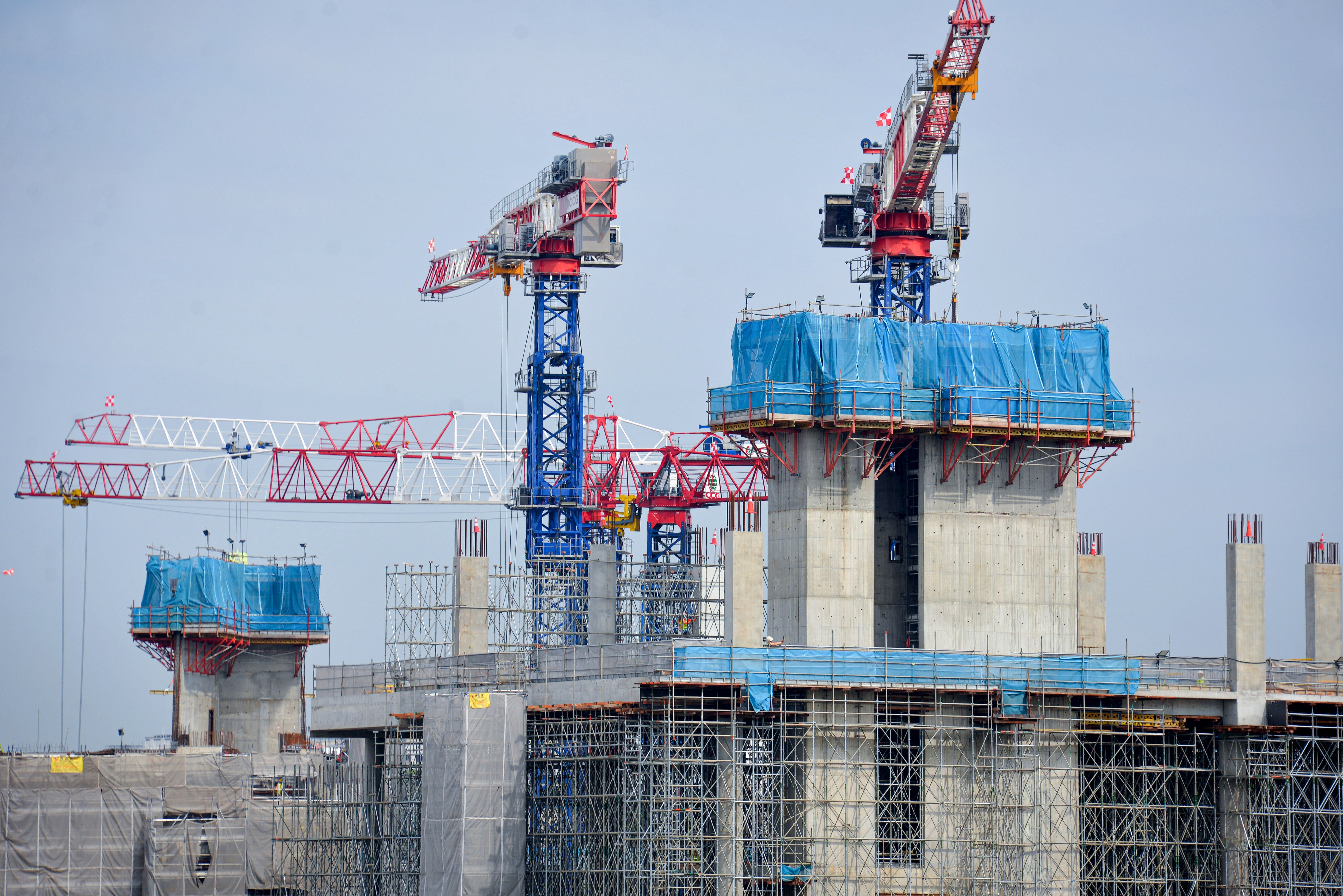 A close-up view of CB Climbing Formwork 