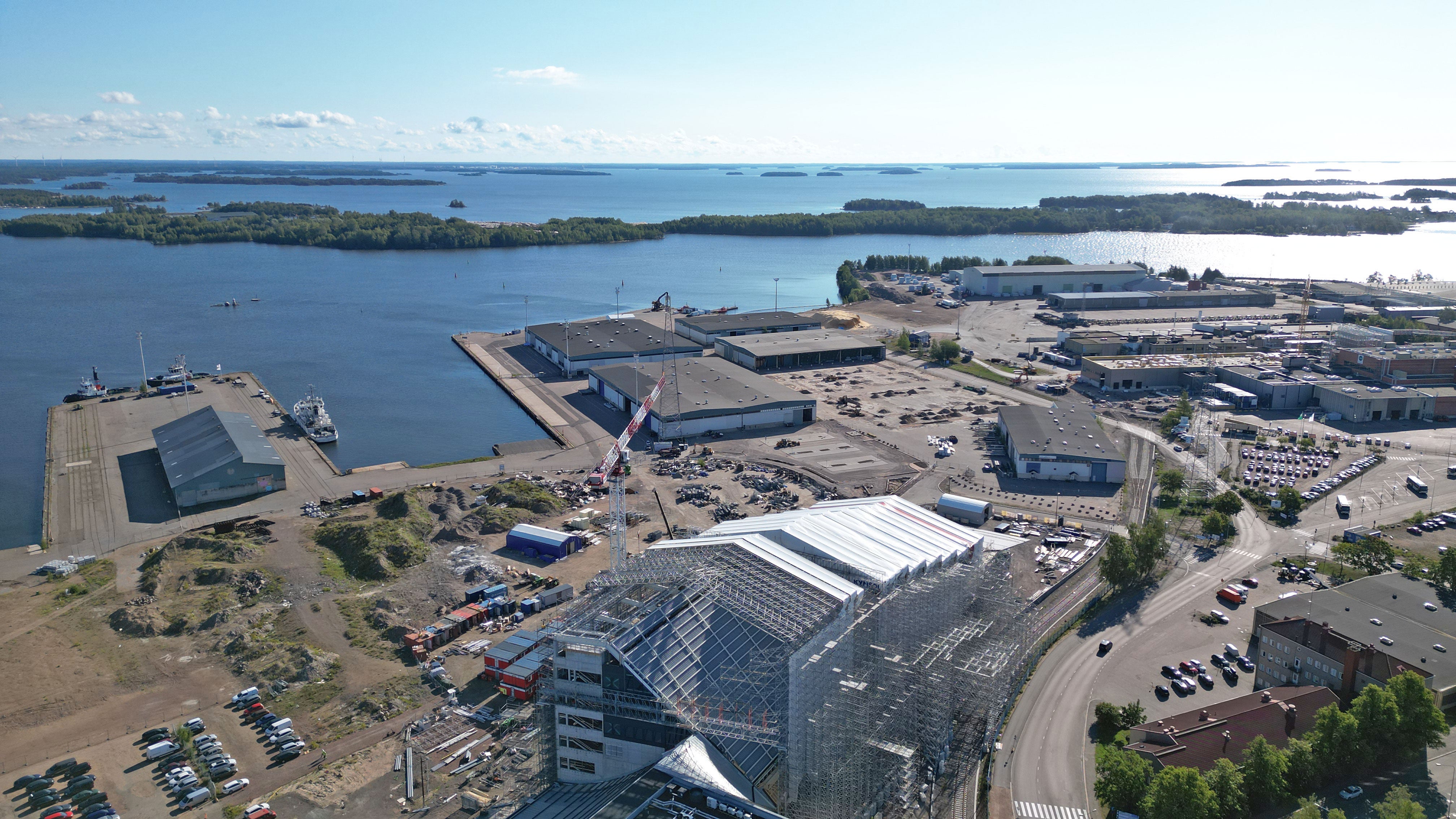 Kampus valmistuu Kotkansaarelle Kantasatamaan keväällä 2024.