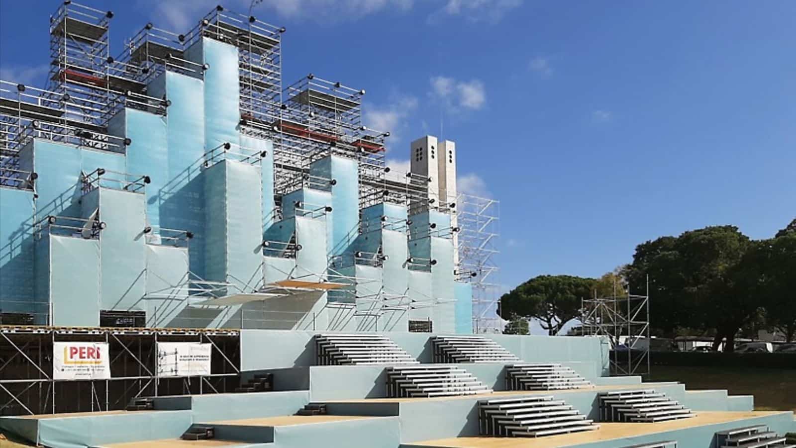 Andamios para la JMJ 2023