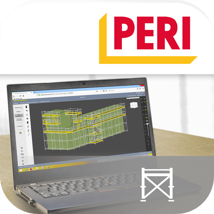 Find nemt og hurtigt materielmængderne til stilladsløsninger.<br/>