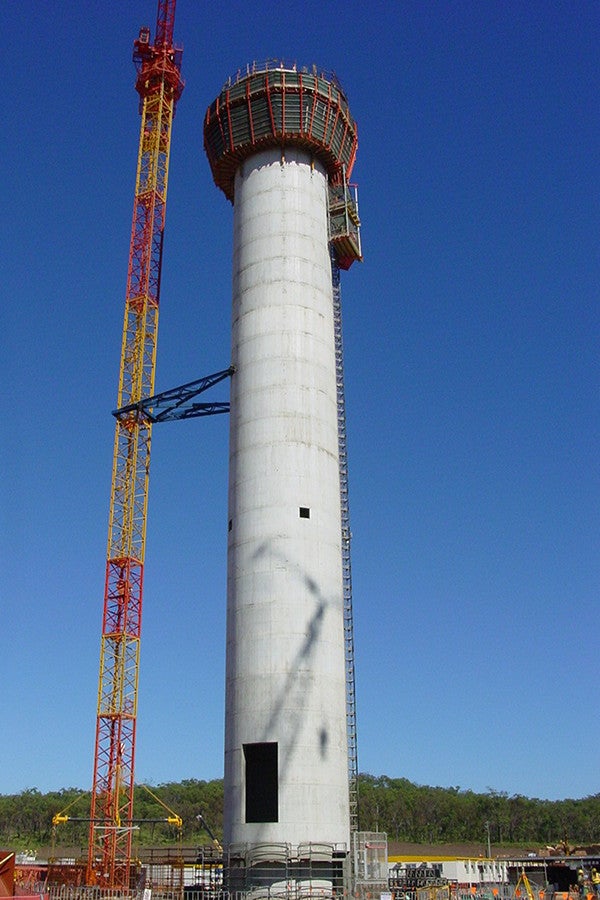 Comalco Alumina Project, Gladstone, Central Queensland, Stack Windshield