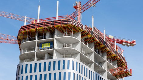 Ein PERI Projektteam unterstützte die wirtschaftliche und sichere Bauausführung mit einer umfassenden Schalungs- und Gerüstlösung.