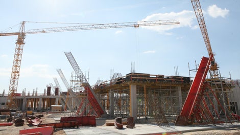 Izvedba "V" stupova (1. faza) primjenom SRS oplate stupova i VARIOKIT podupiranjem