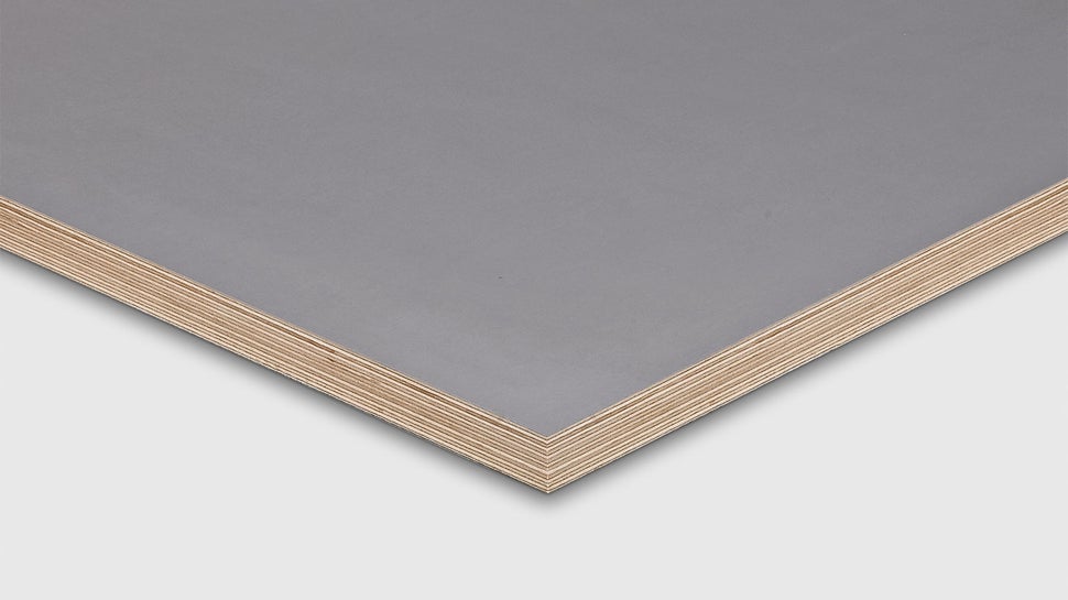 Die Großflächenschalungsplatte für anspruchsvolle, fugenarme Sichtbetonoberflächen.