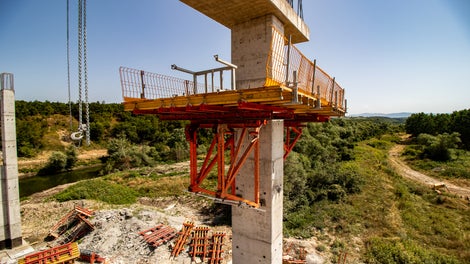 Конзола тип SB-1, работна платформа и обезопасяване от система PROKIT