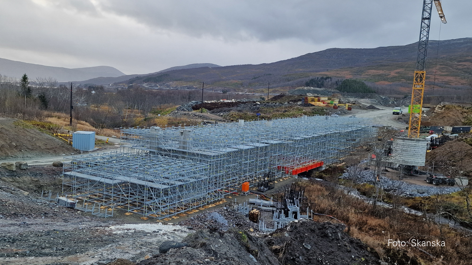 PERI UP stillas som midlertidig undersøttelse