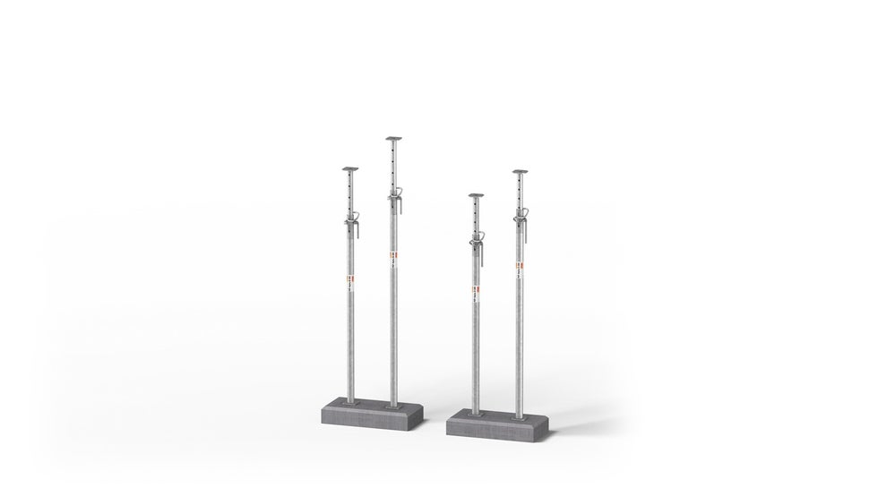 Den rørformede stålstøtte til daglig brug på byggepladser