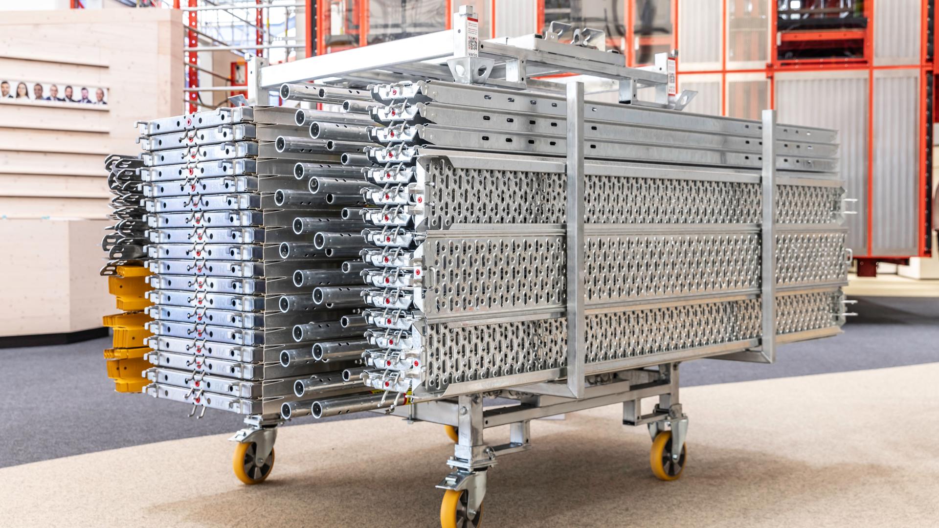 Ordnung auf dem Hof - Effizienz auf der Baustelle. Die Lager- und Transportlösung für Ihre Bauteile.