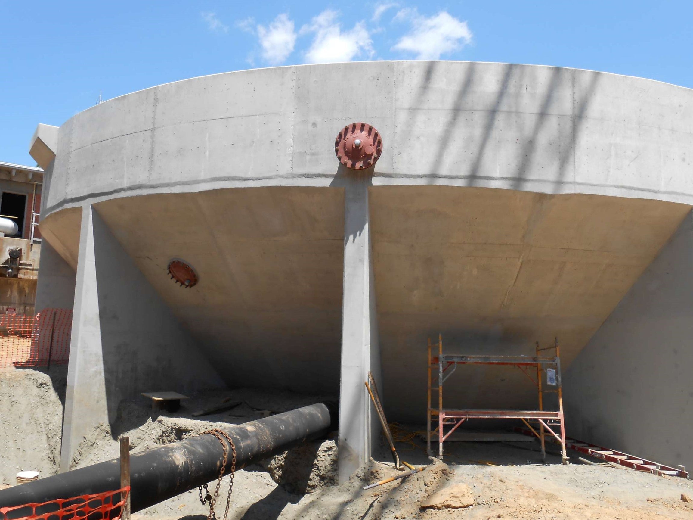 Example of a finished accelerated clarifier tank. PERI has completed several similar projects throughout the country.