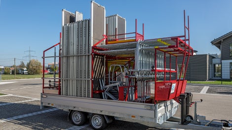 Tutti i gruppi di componenti sono assicurati dalle caratteristiche dal sistema. Ciò elimina la necessità di cinghie di fissaggio aggiuntive.