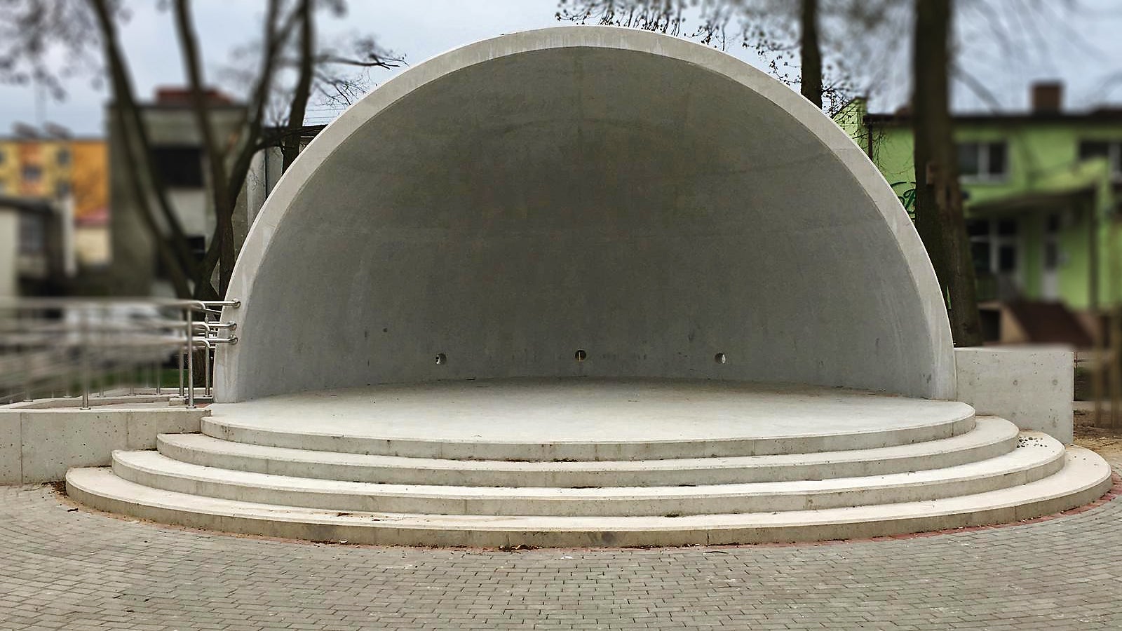 Muszla koncertowa, Park miejski w Złotowie