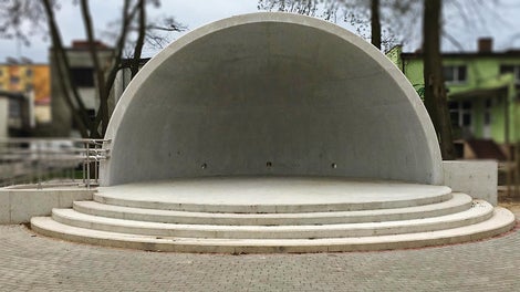 Muszla koncertowa, Park miejski w Złotowie