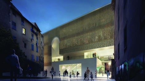 Vue architecturale de la médiathèque Charles Nègre à GRASSE - 2