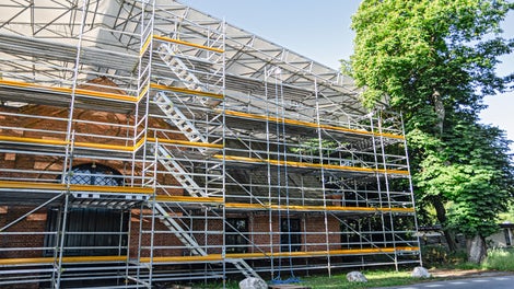 Chantier PERI UP Flex Escalier 75