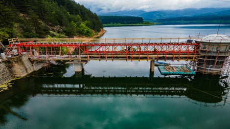 Временна стоманена конструкция от системата VRB