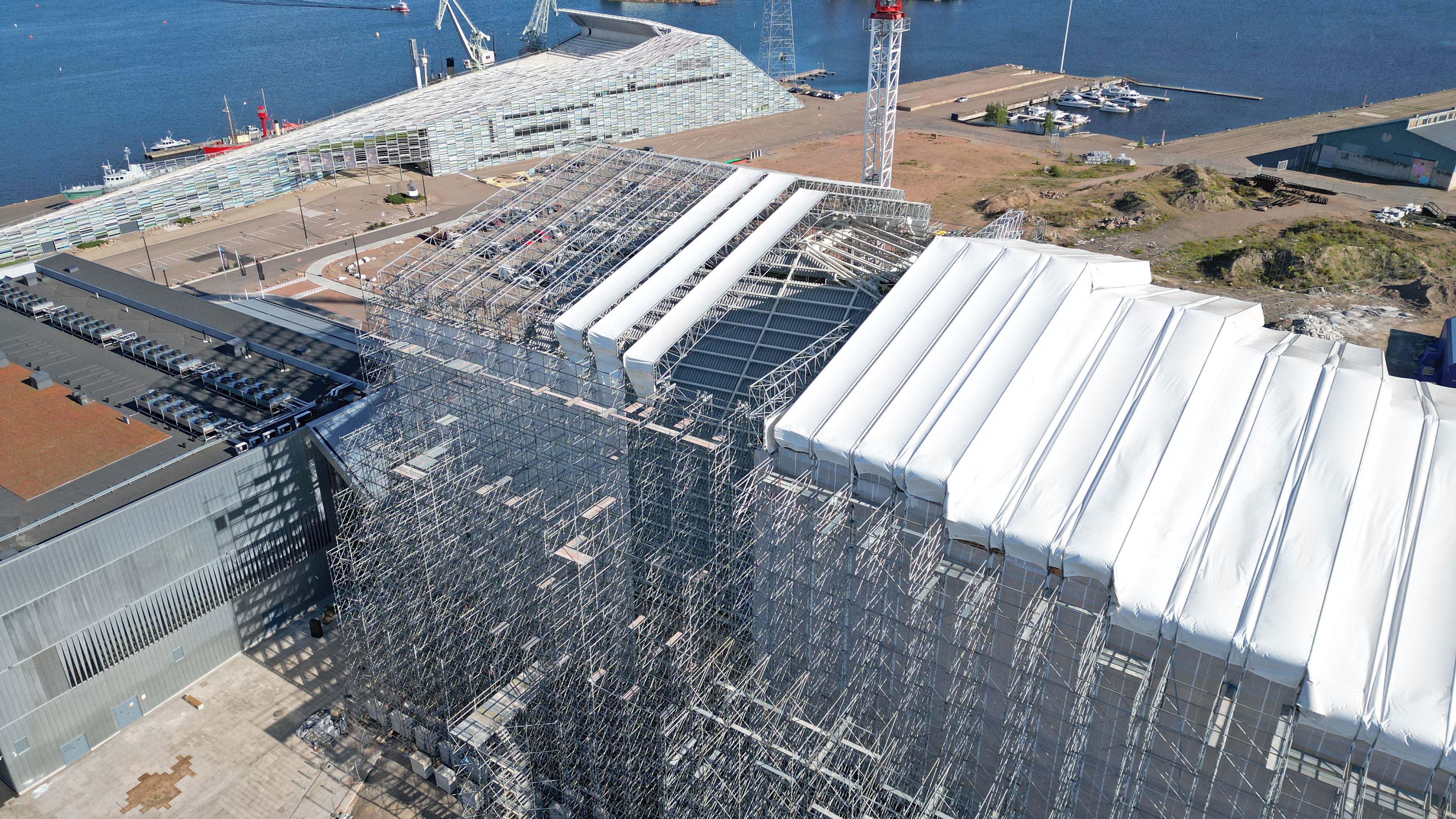 Uusi kampusrakennus valmistuu aivan Merikeskus Vellamon viereen.