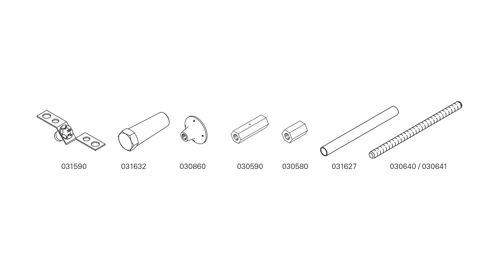Forankring ensidig SB støttebukk 20 mm