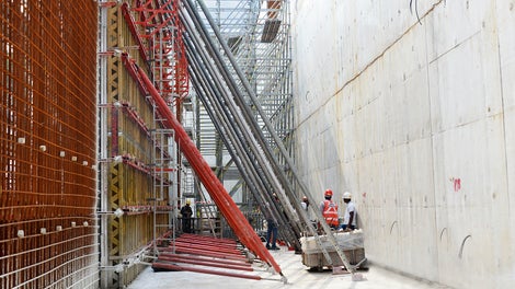 VARIO GT 24 Girder Wall Formwork can be adapted to suit all geometries and requirements.