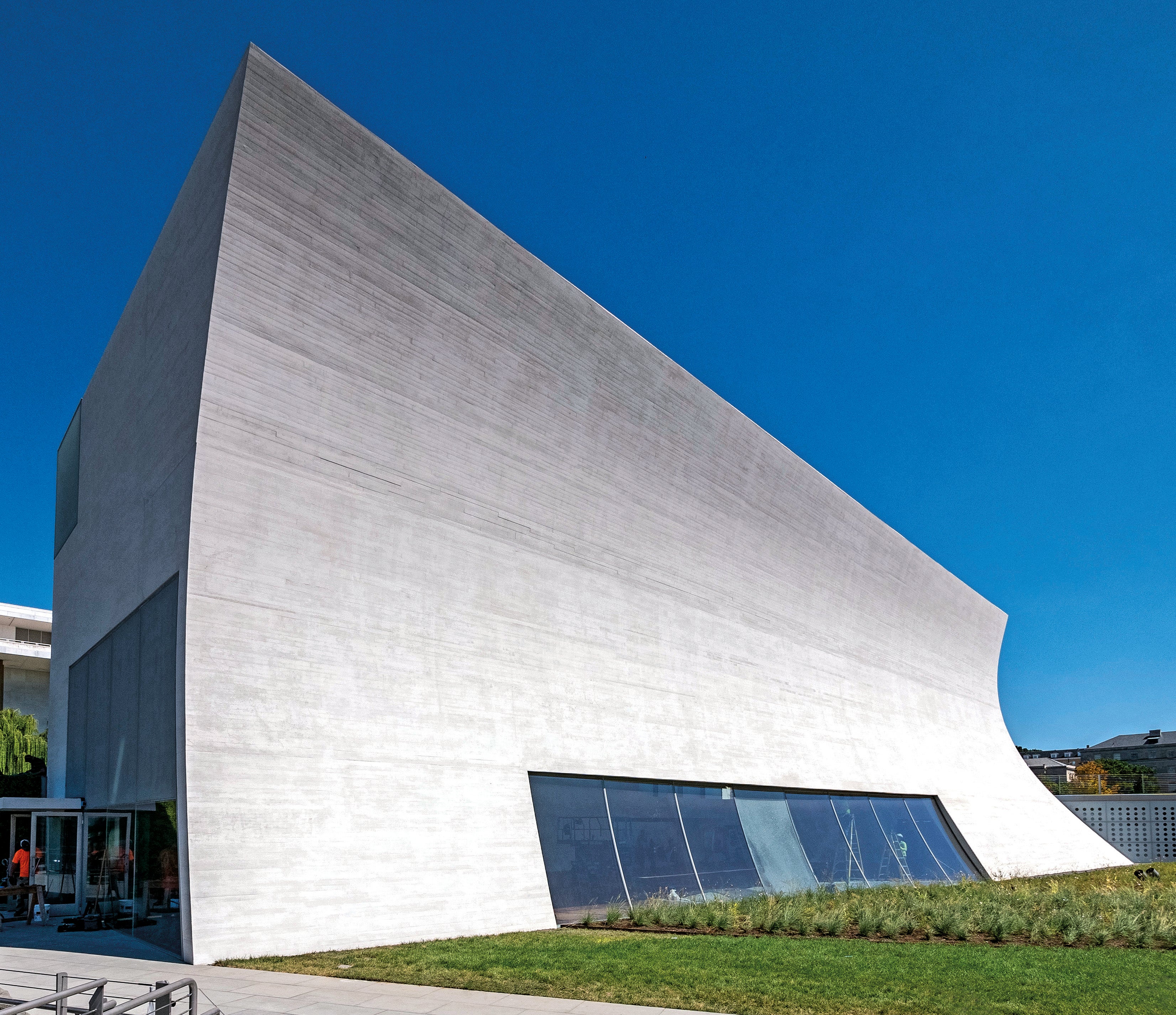 Los tres pabellones fueron construidos con hormigón arquitectónico de la más alta calidad.<br/>(Foto: Diseño Gráfico Cowles)