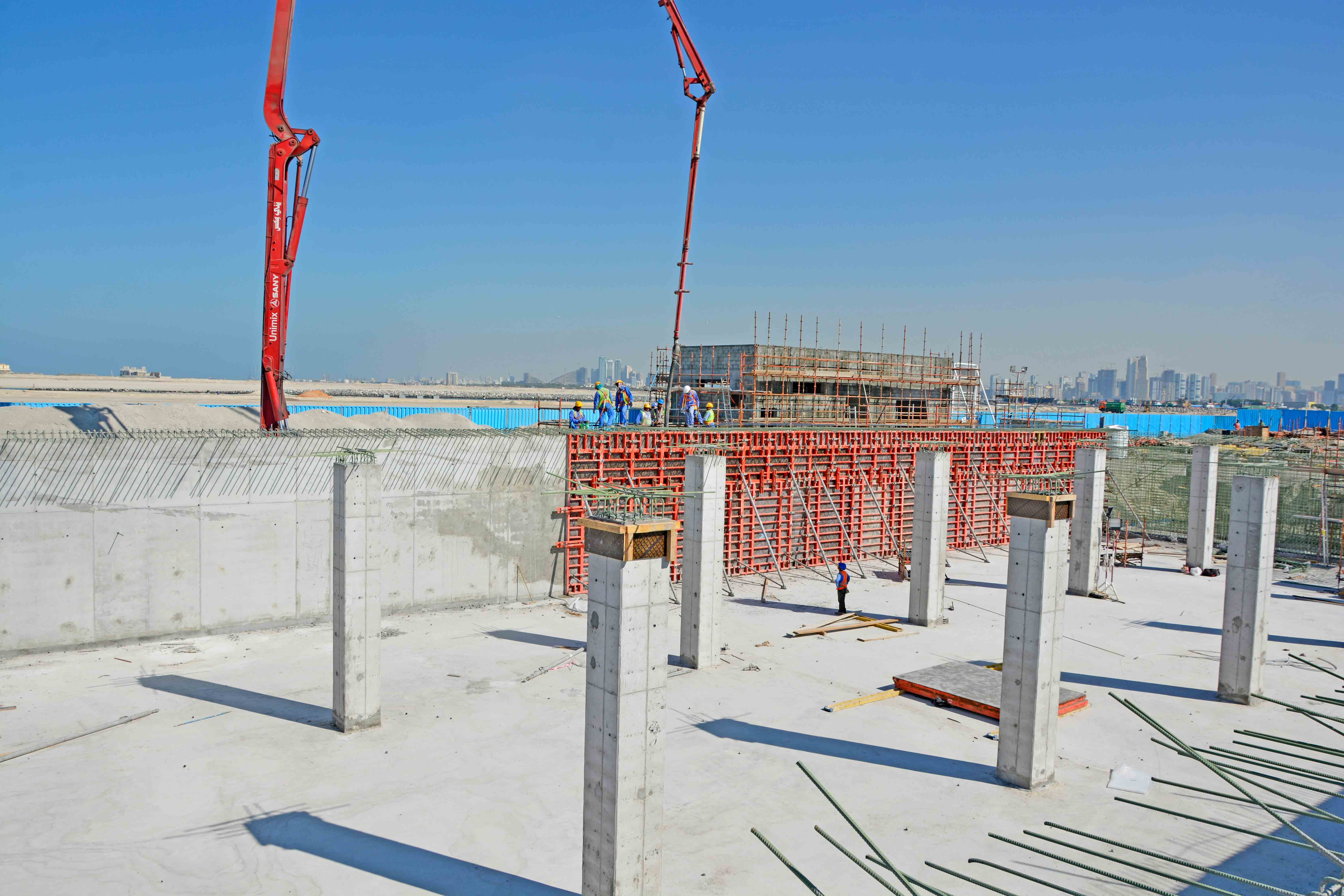 TRIO wall formwork is used on this project