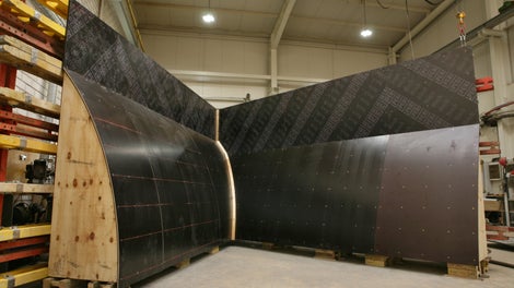 Předem smontovaná sestava bednění VARIO pro bednění "pařezu".