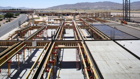 The system is composed of 100% rentable components delivered pre-assembled, variable beam sizes up to 36” x 36” can be formed with standard parts