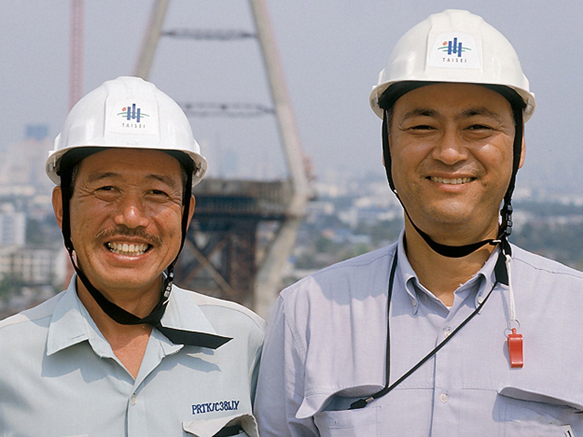 Akira Mihashi, Project Manager und Hirobumi Kono, Site Manager