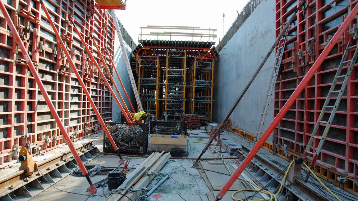 TRIO og Tunnelform med MULTIPROP tårne