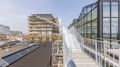 PERI supplied everything that was required for the construction of the public access routes. The versatility and compatibility of the PERI systems proved to be extremely advantageous. (Photo: PERI SE)<br/>