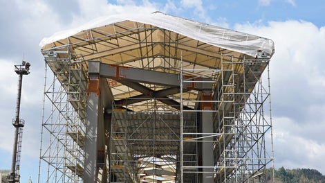 Železniční most, Děčín<br/>Zastřešení LGS