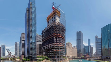 A 58-story building named after its primary tenant, Salesforce Tower includes 1.2 million ft2 of office space.