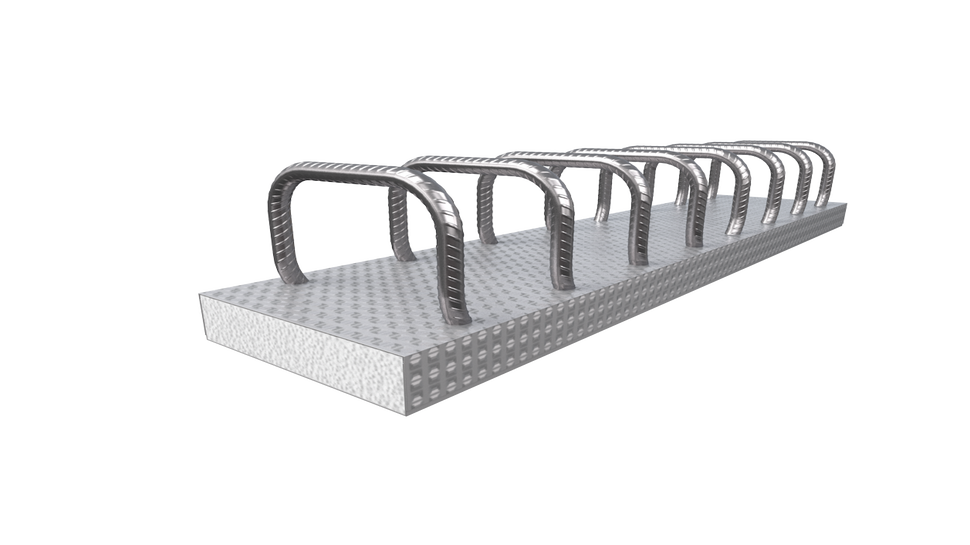 The simplest way to achieve continuity of reinforcement between pours.