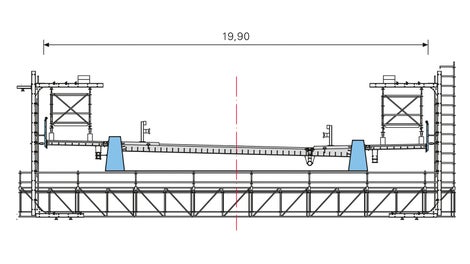Baukastensystem für große Spannweiten und hohe Lasten: Der LGS Fachwerkbinder erlaubt – verbunden mit den Kernbauteilen des PERI UP Gerüstbaukastens– sichere und rationelle Lösungen sowie vielseitige Anwendungsmöglichkeiten.