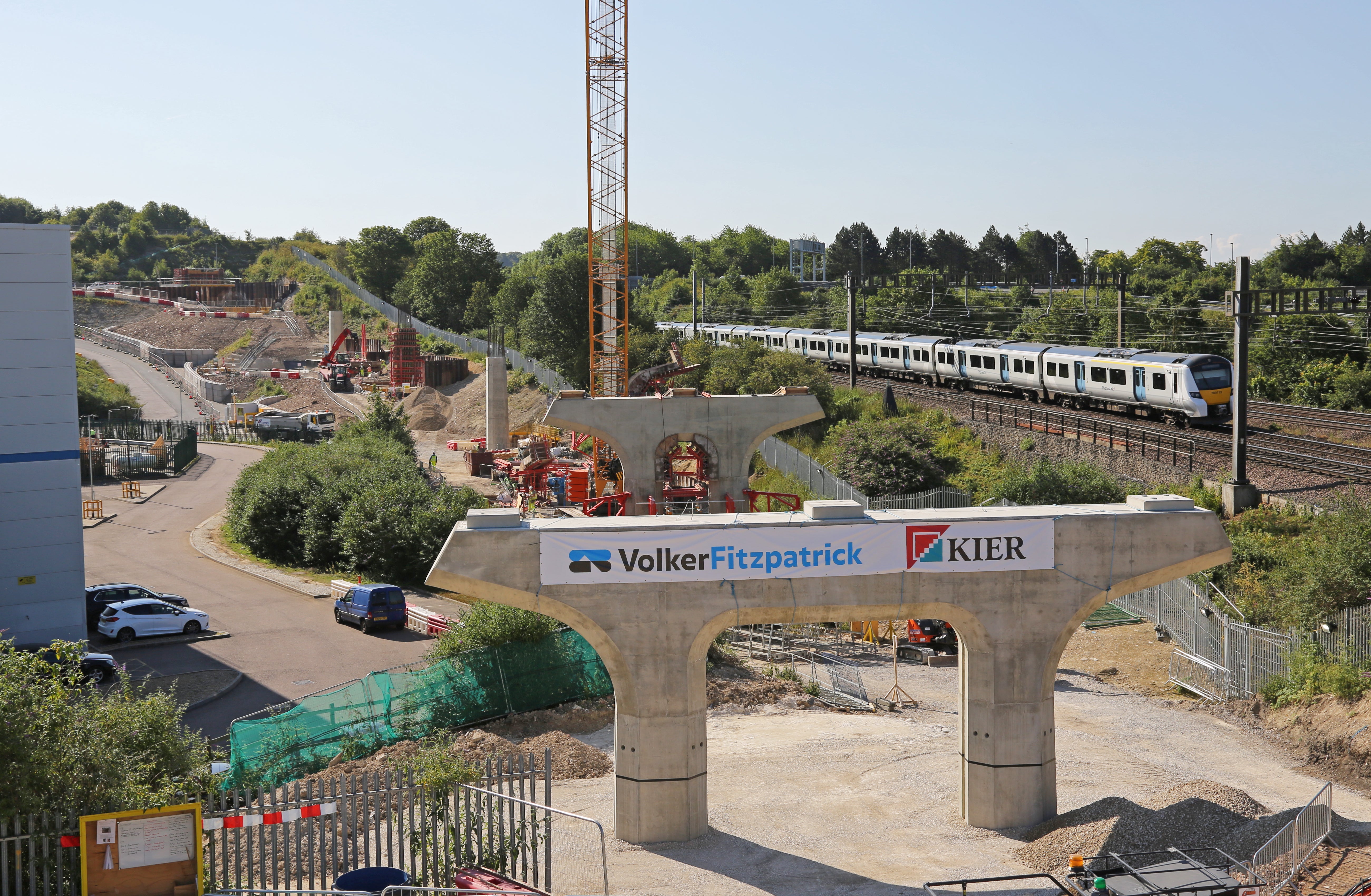 Infrastructure formwork for a driverless rail link service.