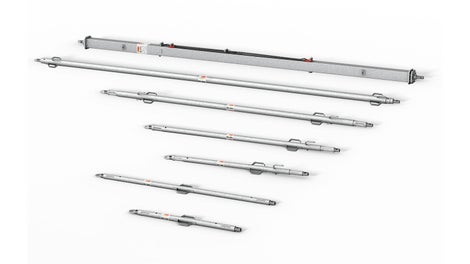 A complete programme, can be telescoped to reach a length of 14.00 m