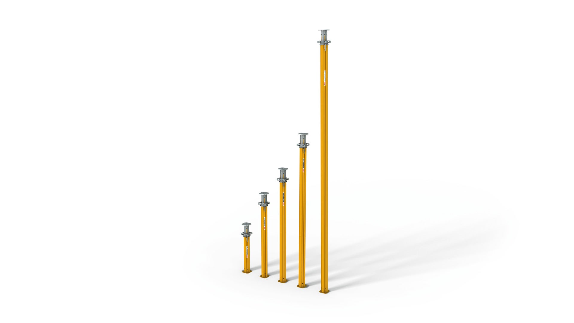 Die MULTIPROP ist eine besonders tragfähige und dennoch leichte Deckenstütze aus Aluminium, die einzeln oder in einem Stützturm verbaut eingesetzt werden kann<br/>