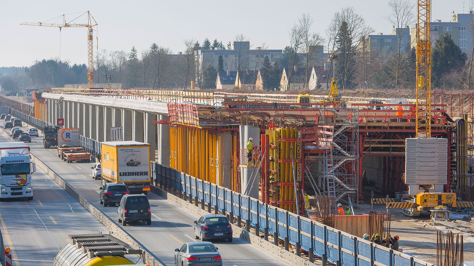 Galerieschalwagen und V-Stützen