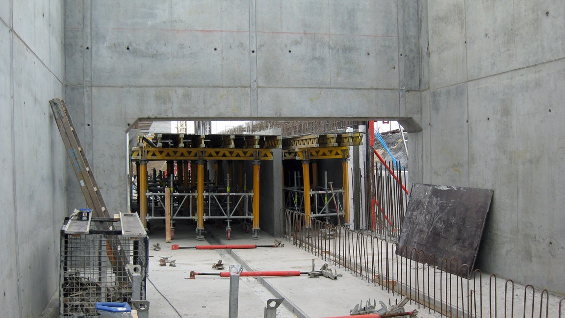 Stigsnæsværket - MULTIFLEX med MULTIPROPPER og GT 24 dragere, brugt til dækforskalling af kultunnellen. 