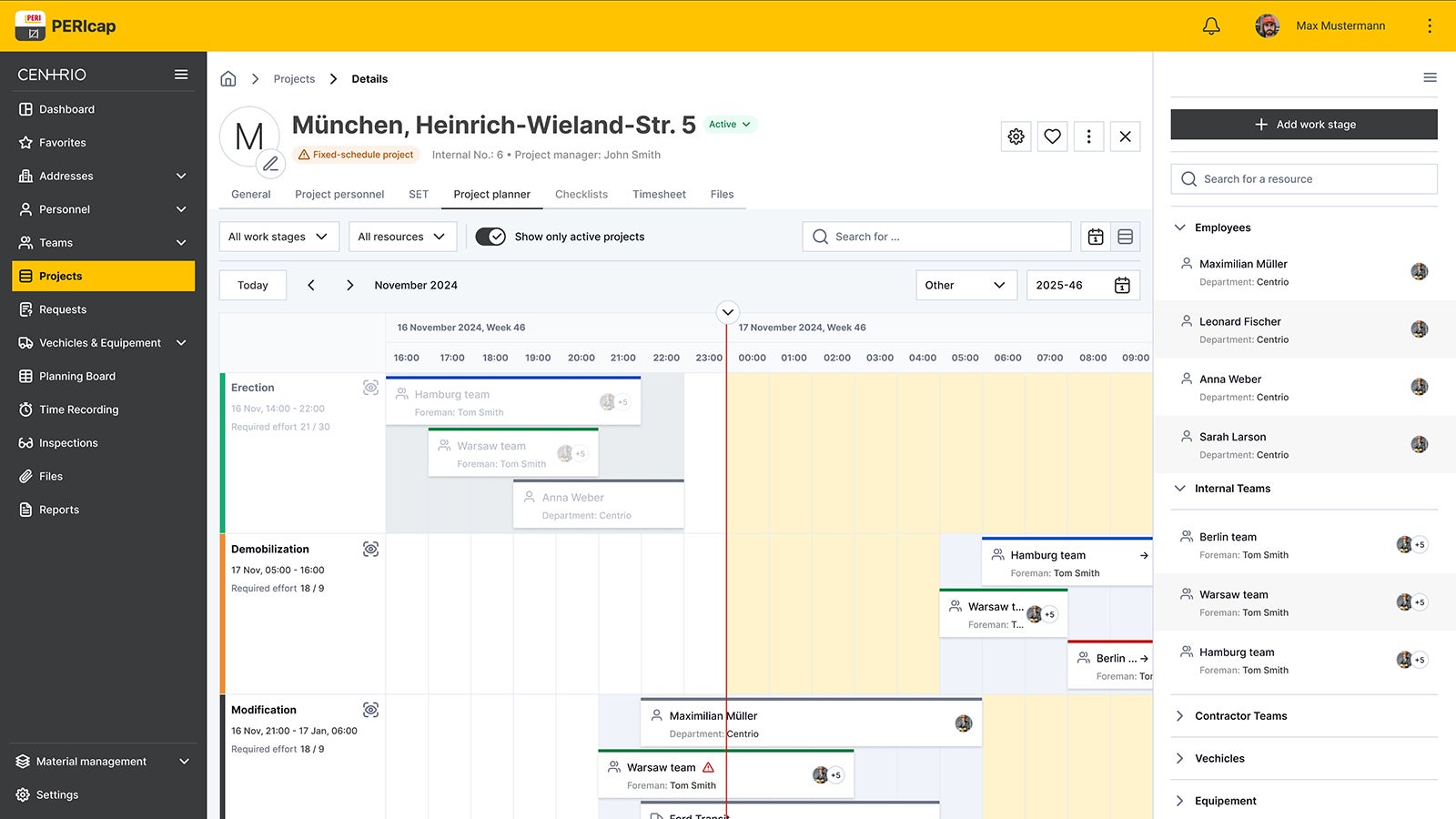 Mit PERIcap behalten Sie Ihre Bauprojekte jederzeit im Blick. 