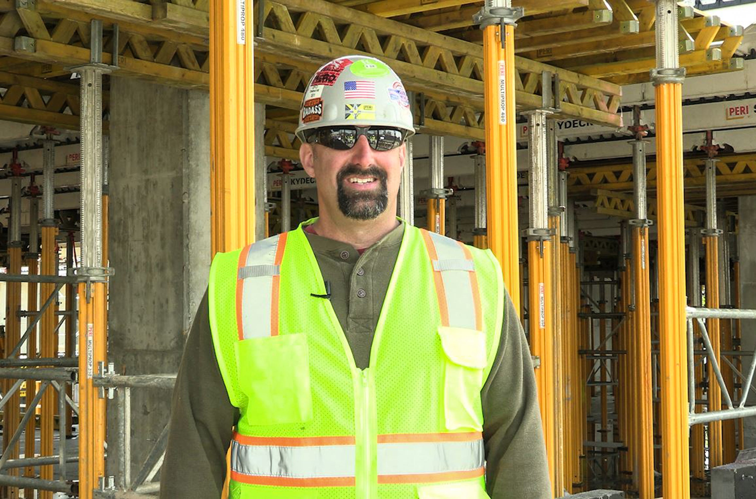 “There wasn’t much of a learning curve when we transitioned from the traditional truss and plywood system to the PERI SKYDECK system. The carpenters found it much easier and a lighter system to use. Production increased exponentially.” 