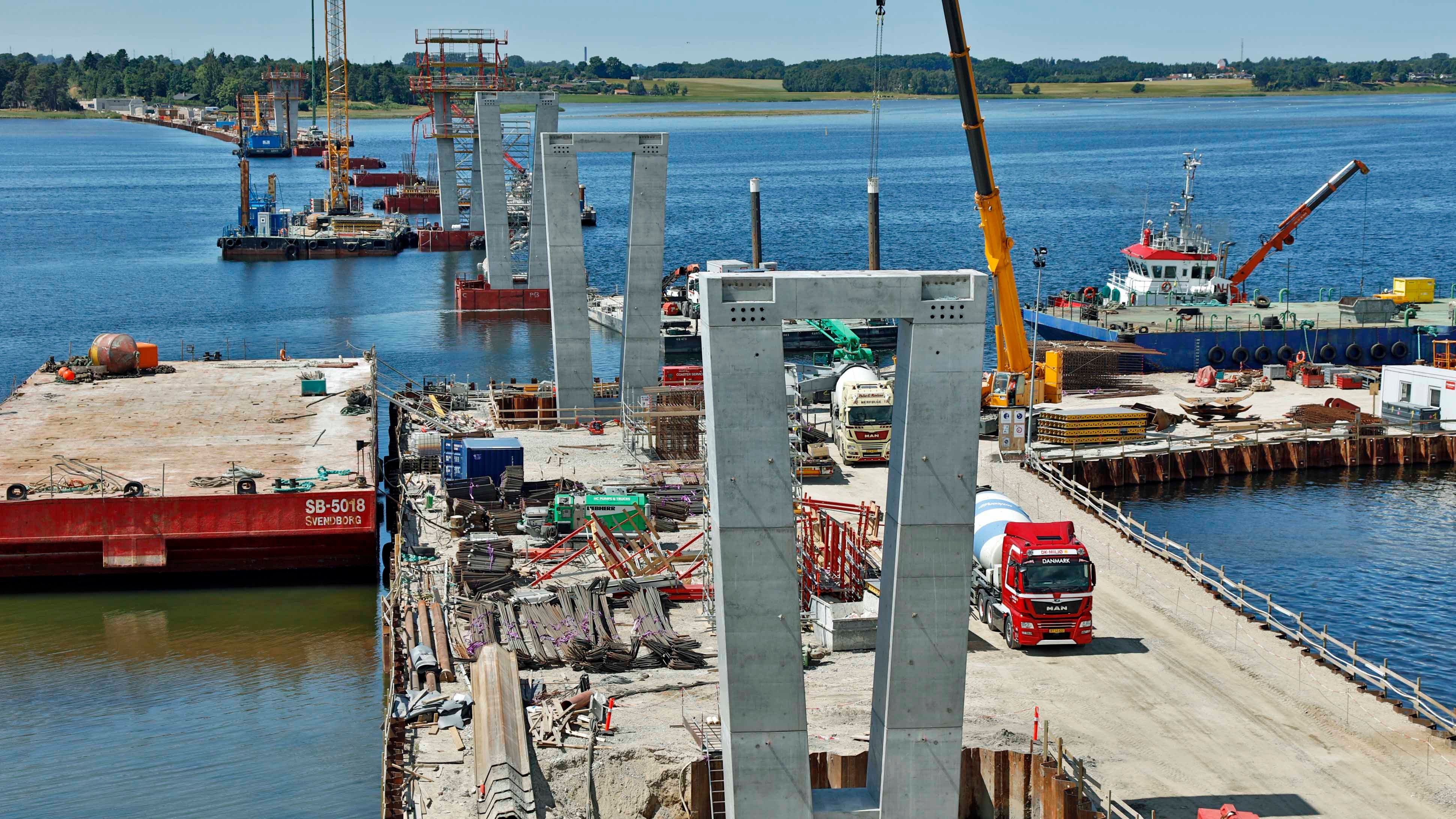 Bropiller med tværbjælker