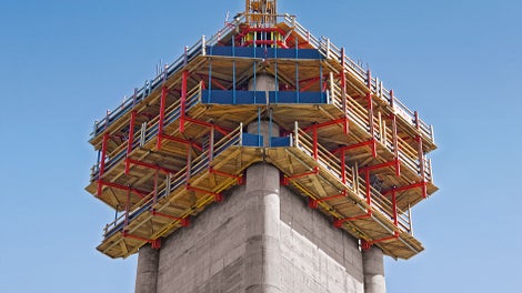 Mobile RCS climbing devices were used for the shaft standard cross-sections and provided an inexpensive solution.